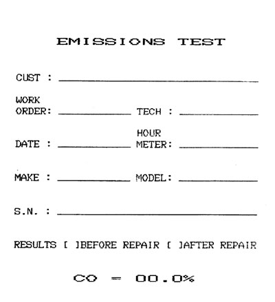 Series 1000 Printout